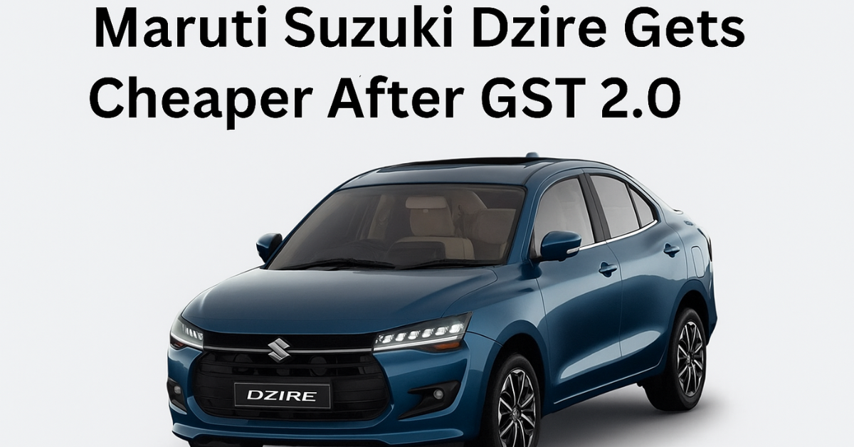 Maruti Suzuki Dzire 2025 model with sunroof – latest GST 2.0 price cut offer in India 2025