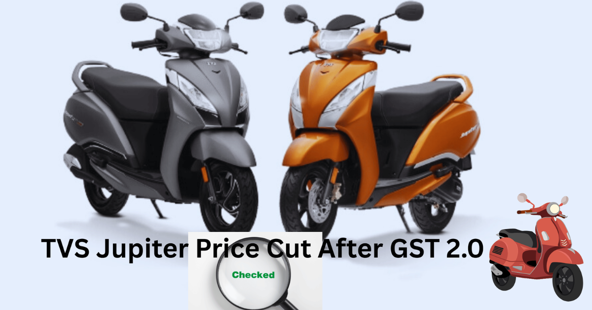 Scoter TVS Jupiter Price Cut After GST 2.0 in 2025