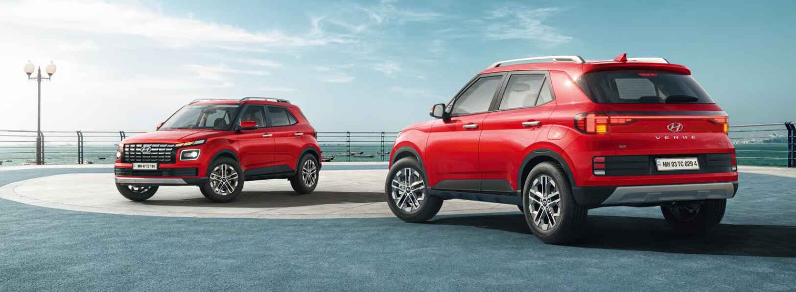 New Hyundai Venue 2025 front view showcasing redesigned grille and LED headlamps