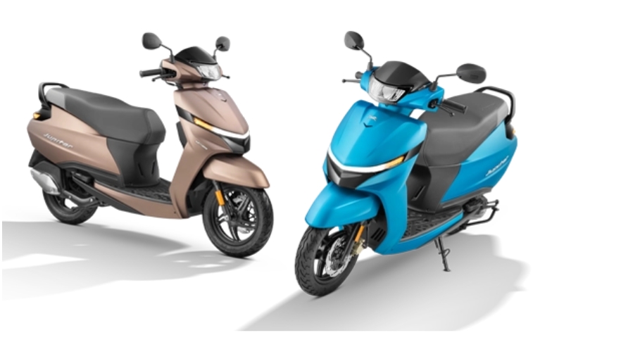 TVS Jupiter scooters front view – price cut after GST 2.0